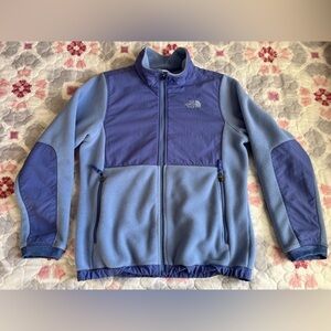 The North Face Youth Two-Tone Blue Fleece Jacket Size Large (14/16)
